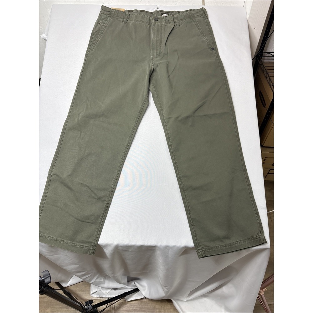 Timberland Men's Pants Coupe Droite Straight Fit 100% Cotton Size 38x30